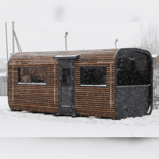Cube PLATINUM 245×500 sauna – Thermo wood