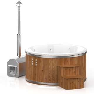 Hot tub (external oven) 1.8m interior / 2.0m exterior – Thermo wood