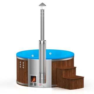Hot tub (integrated oven) 2.0m inside / 2.25m exterior – Spruce wood