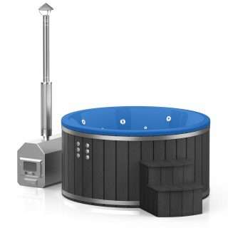 Hot tub (external oven) 1.8m interior / 2.0m exterior – WPC plastic siding