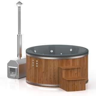Hot tub (external oven) 1.8m interior / 2.0m exterior – Spruce wood