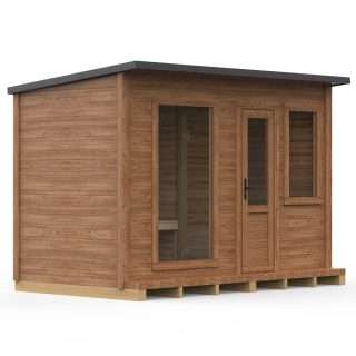 Square 400x240cm sauna with pre-sauna – Thermo wood